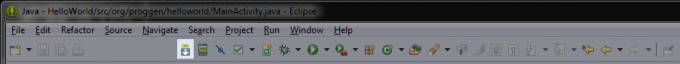 SDK-Manager Toolbar